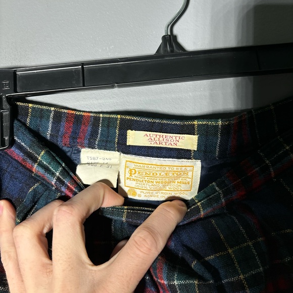 Pendleton Authentic Allison Tartan Midi Skirt Womens Size 14 - Picture 3 of 3